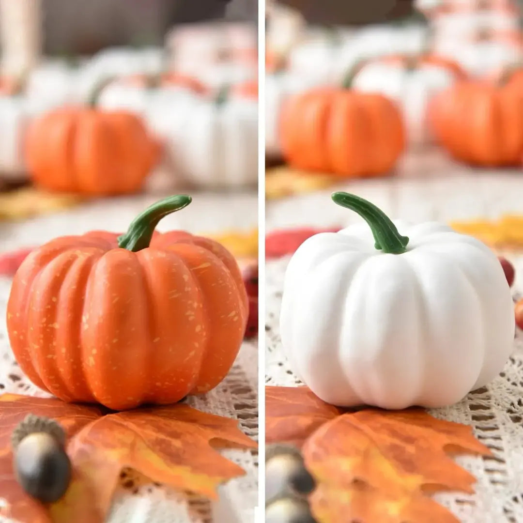 12 Piece Autumn Maple Leaves and Pumpkin Decoration Set