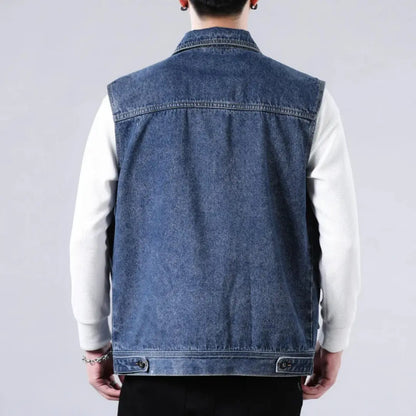 Sentry Washed Denim Vest
