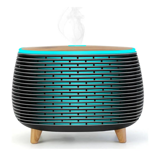 Black 400ML Essential Oil Diffuser with Auto Shut-Off & Night Light