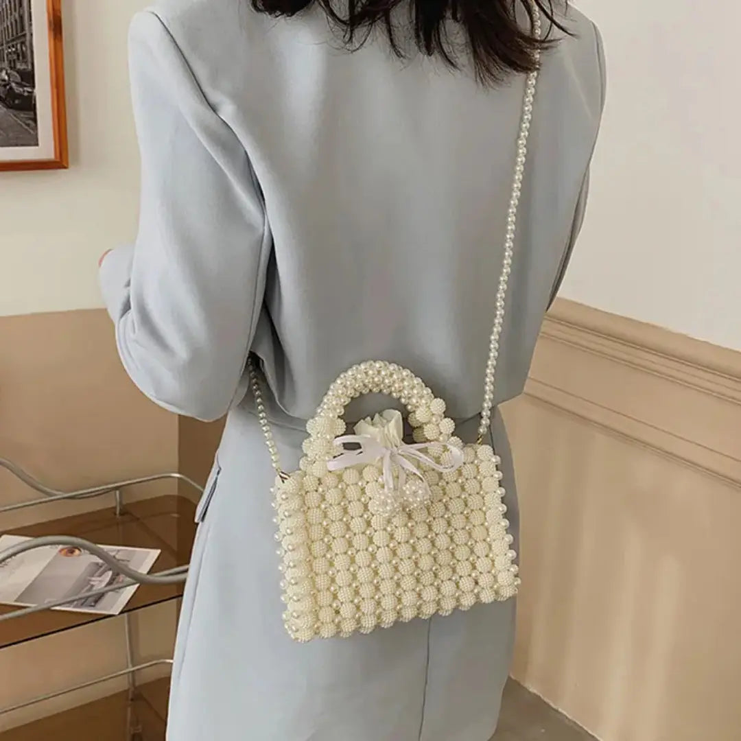 Perlina – Pearl Beaded Evening Bag Bridal Clutch Wedding Party