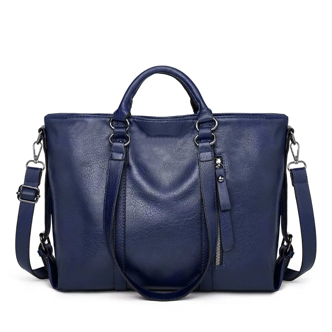 Valora – Soft Leather Work Tote Bag Large Capacity Shoulder Handbag for Women