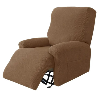Cabri Knitted Recliner Chair Covers - Stretch Jacquard Slipcovers for 1-4 Seater Recliners