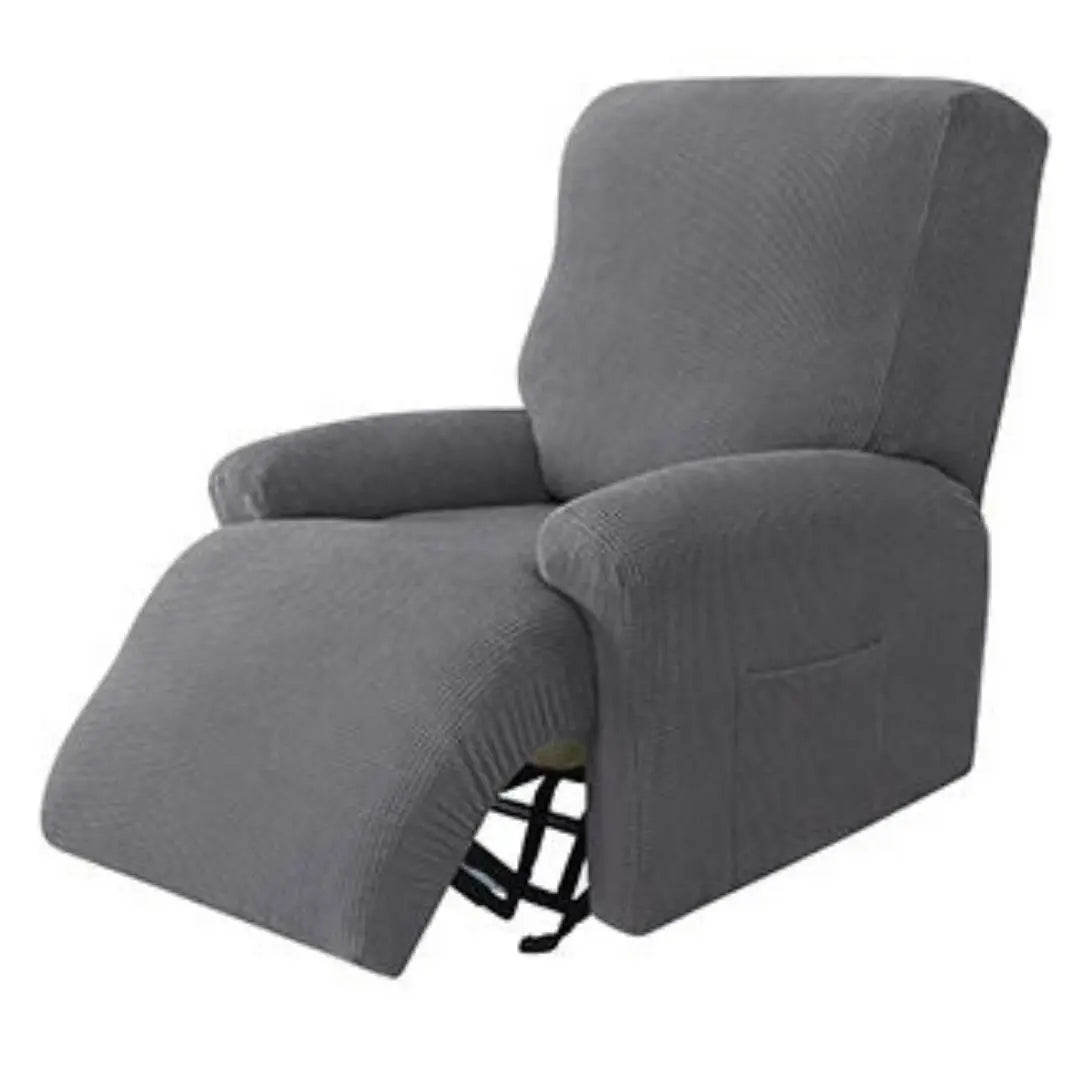Cabri Knitted Recliner Chair Covers - Stretch Jacquard Slipcovers for 1-4 Seater Recliners