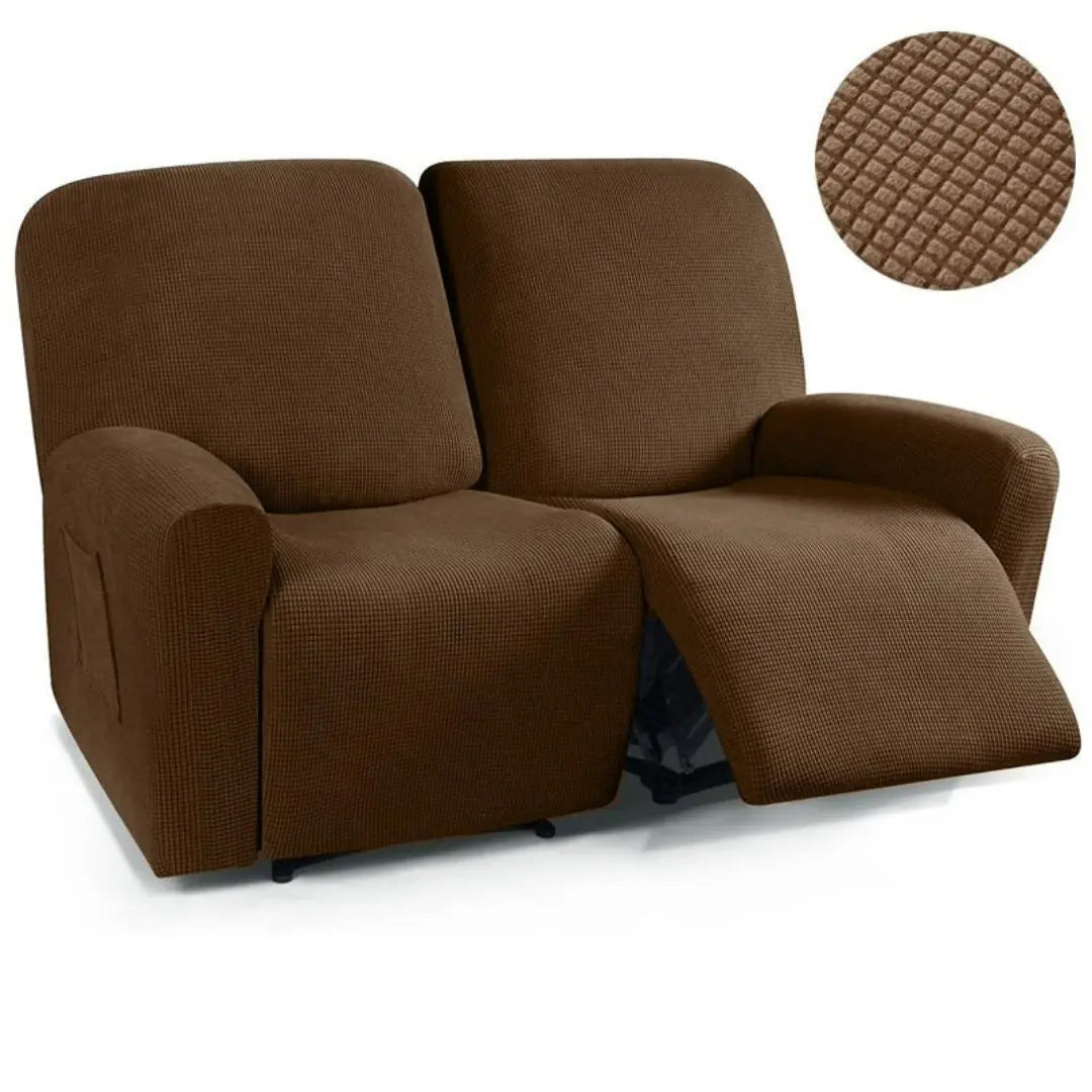 Cabri Knitted Recliner Chair Covers - Stretch Jacquard Slipcovers for 1-4 Seater Recliners