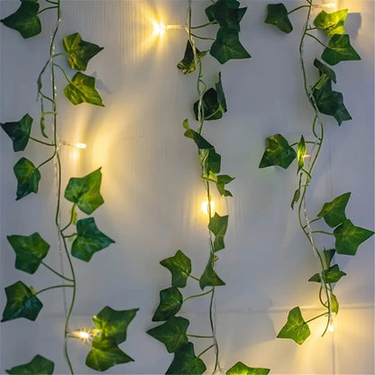 Artificial Leaf Fairy Lights with Copper Wire Lights