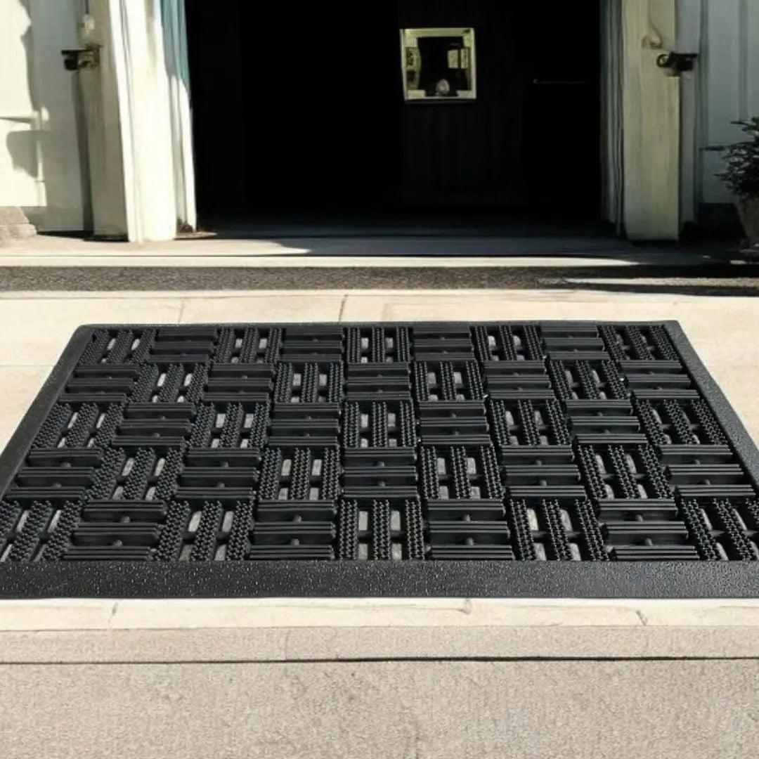 Torvo Rubber Door Mat - Heavy Duty Non-Slip Outdoor Mat