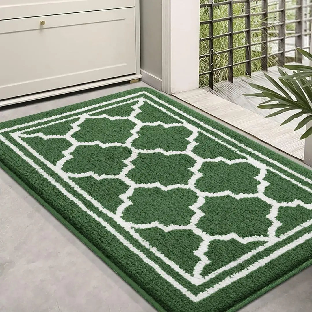 HomaxyClean Washable Dirt Trapper Mat - Non-Slip Low Profile Entrance Rug