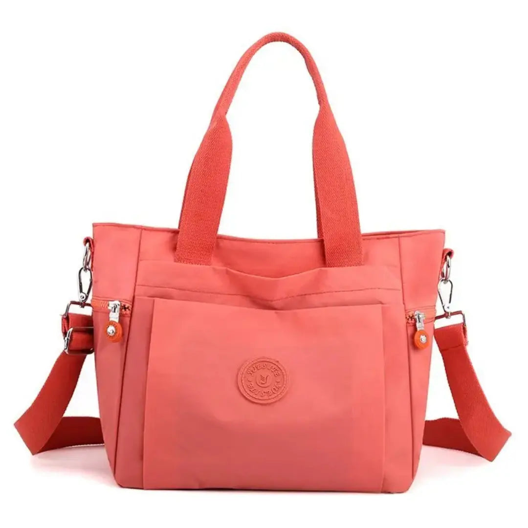 Nyvera – Nylon Tote Bag Lightweight Shoulder Handbag with Multiple Pockets