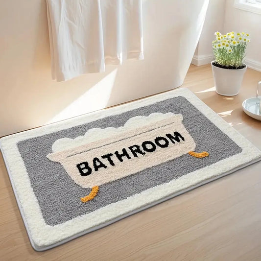 Plush Comfort Bathroom Mat - Ultra Soft, Quick-Dry, and Non-Slip