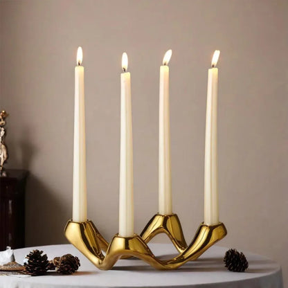 Ceramic Wave Shaped Candle Holder