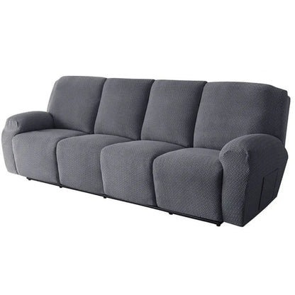 Varsi Polar Fleece Recliner Chair Covers - Stretch Slipcovers with Side Pocket for 1-4 Seater Recliners