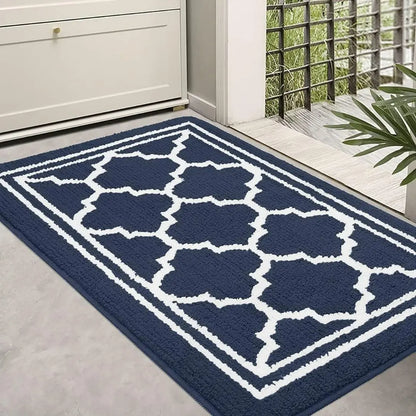 HomaxyClean Washable Dirt Trapper Mat - Non-Slip Low Profile Entrance Rug