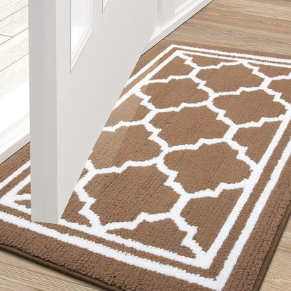 HomaxyClean Washable Dirt Trapper Mat - Non-Slip Low Profile Entrance Rug