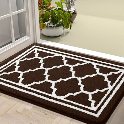 HomaxyClean Washable Dirt Trapper Mat - Non-Slip Low Profile Entrance Rug