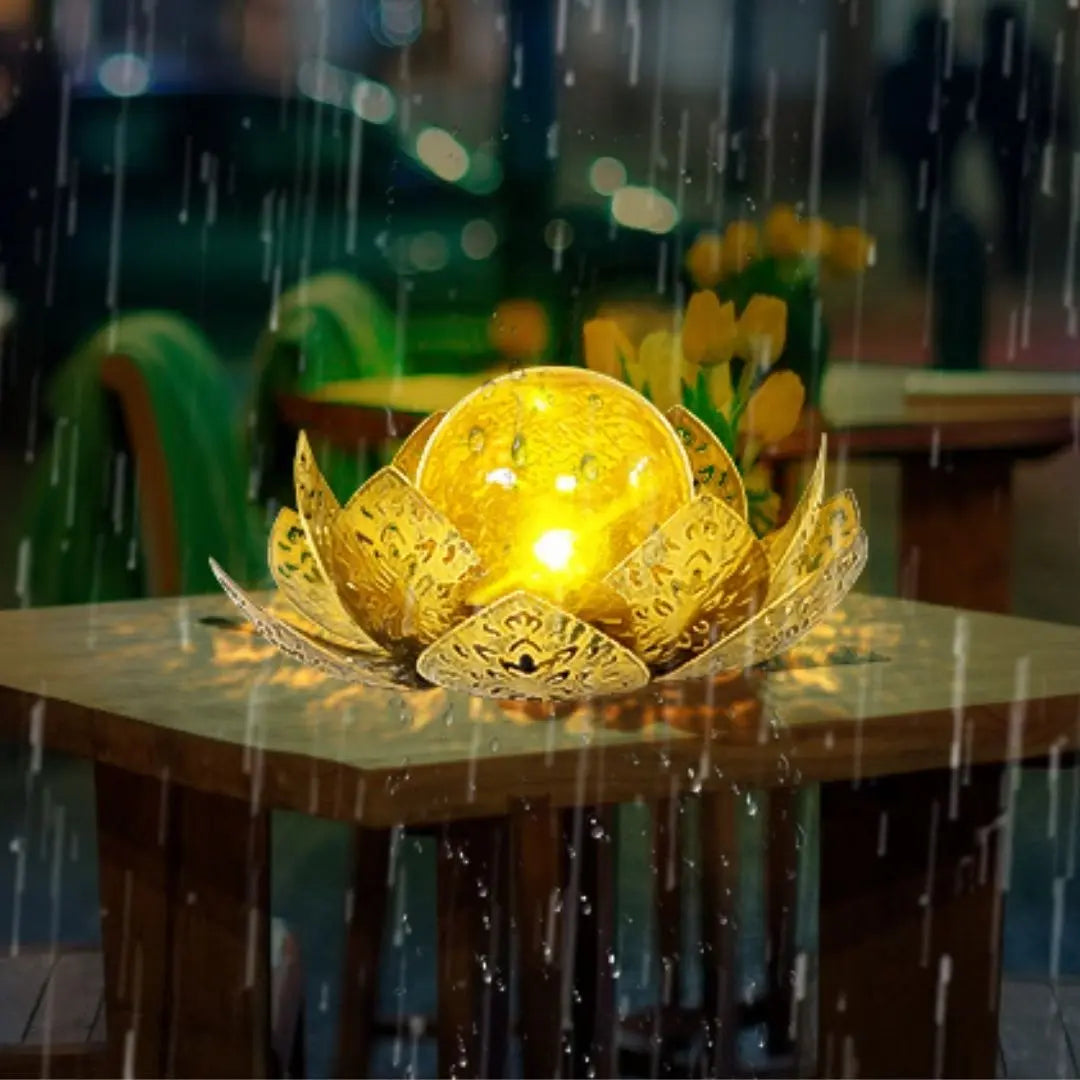 Liora Solar Lotus Garden Lights - Decorative Waterproof Outdoor Ornaments