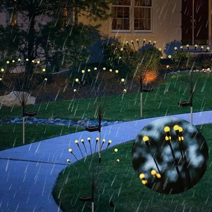 Firefly Solar Garden Lights - Waterproof Outdoor LED Stakes