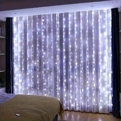 Veyra USB Curtain Light String - Remote Controlled Indoor String Lights