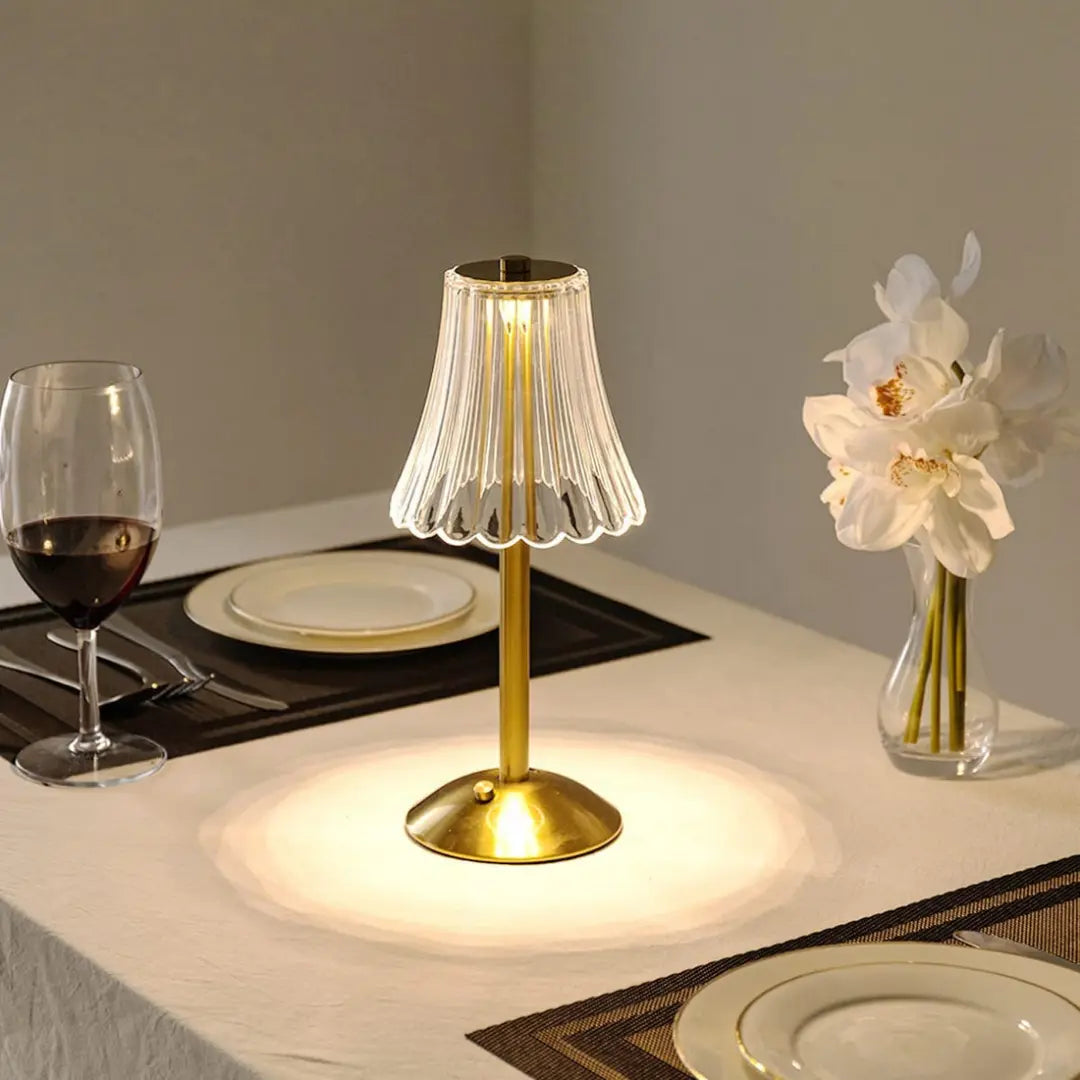 Aureli - Golden Crystal Table Lamp