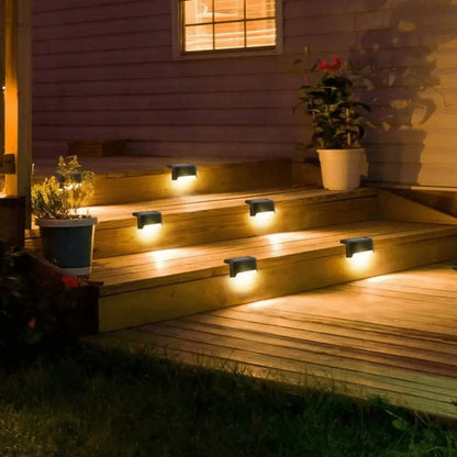 Solar Deck Light Pack - Weatherproof Outdoor LED for Steps Patios and Pathways