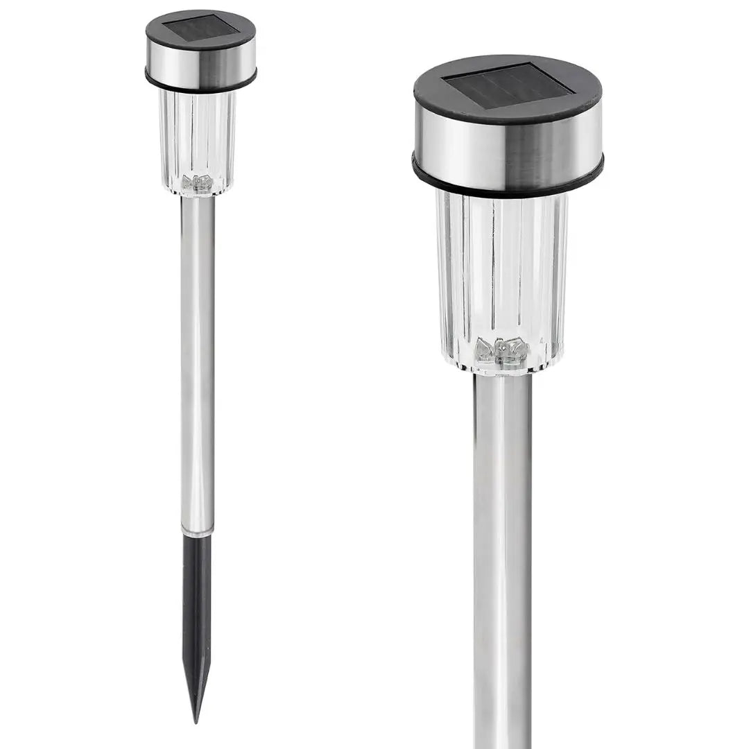 SolarLuxe Stainless Steel Garden Lights - Waterproof LED Pathway Lighting