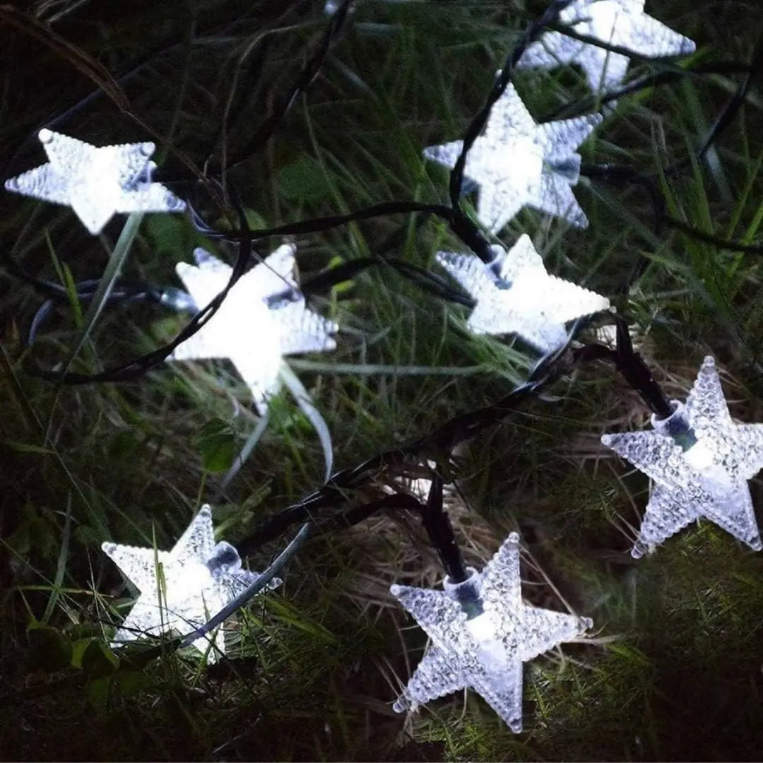 Liora Solar Star Fairy Lights - Outdoor String Lights with 8 Modes