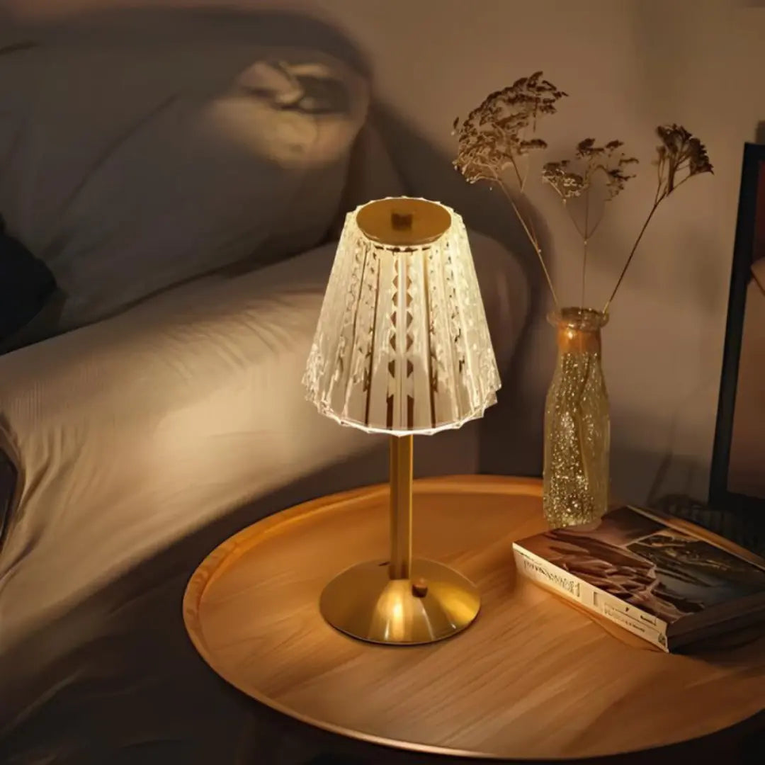Aureli - Golden Crystal Table Lamp