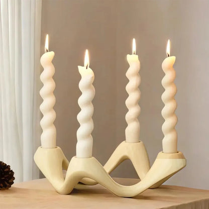 Ceramic Wave Shaped Candle Holder