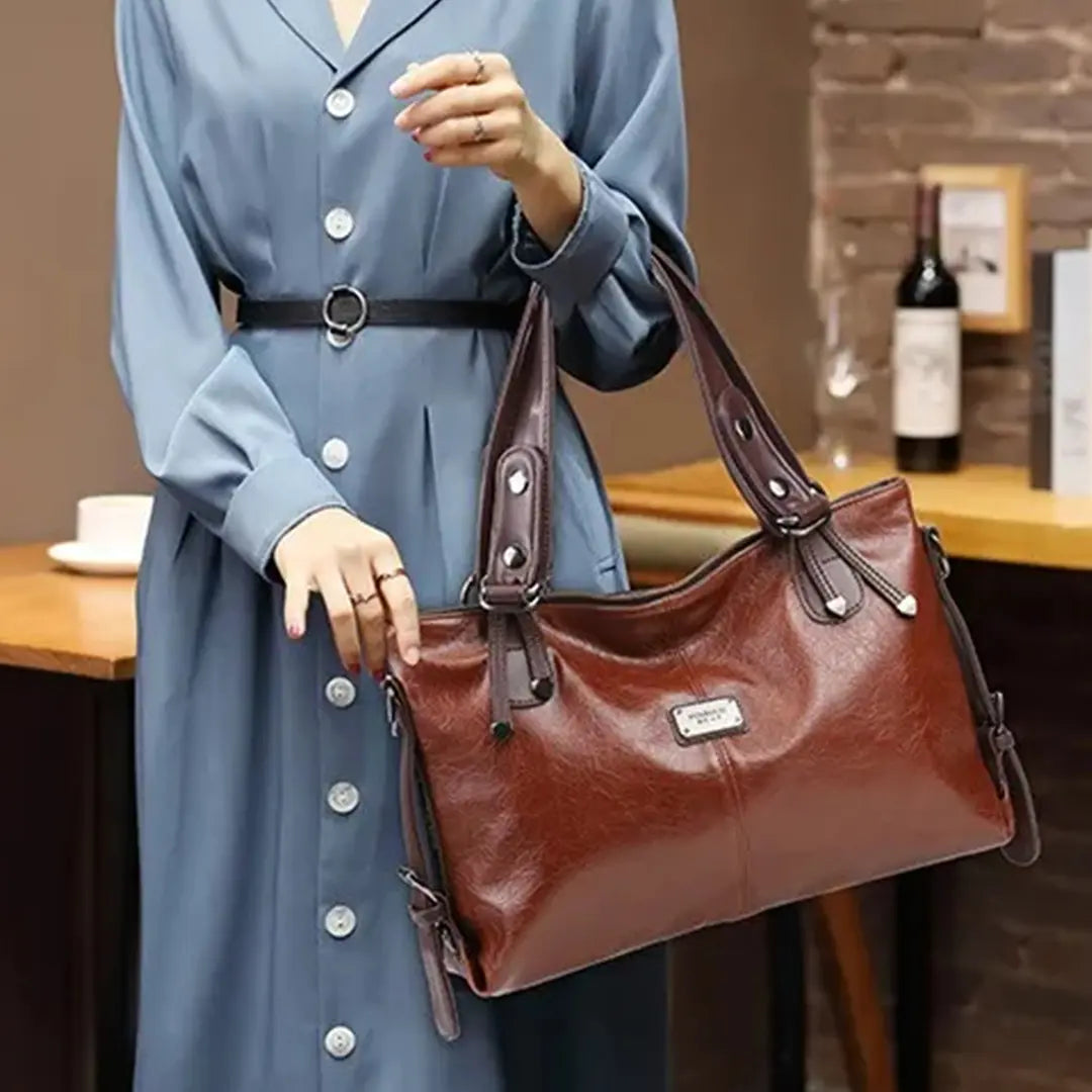 Velora – Retro Commuter Shoulder Bag Large Capacity Crossbody Handbag for Women