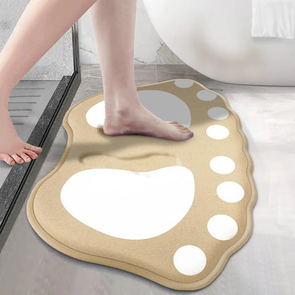 Claw Pattern Anti-Slip Bathroom Mat - Soft, Absorbent & Stylish