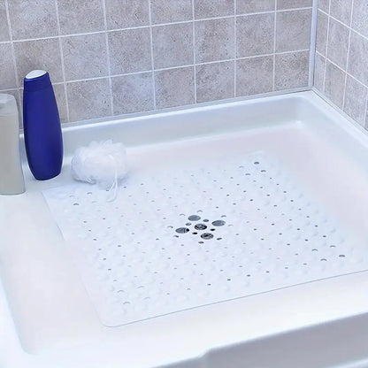 Non-Slip Square Bathtub Mat and Shower Mat - 53 x 53 cm