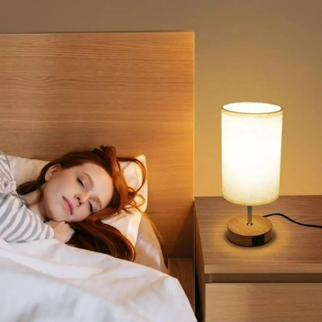 Suraight Touch Bedside Lamp - 3-Way Dimmable with USB Charging