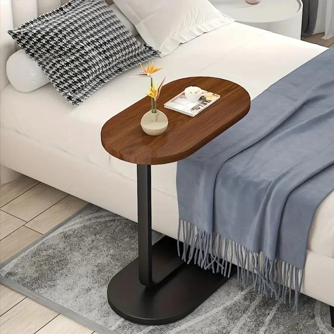 Modern Small Sofa Side Table - Compact Wooden End Table for Home