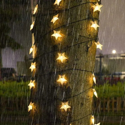 Liora Solar Star Fairy Lights - Outdoor String Lights with 8 Modes