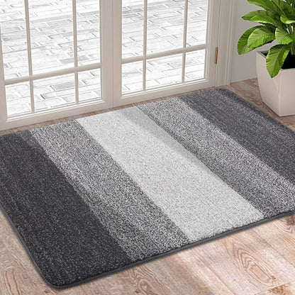 HomaxySoft Washable Indoor Door Mat - Super Absorbent Non-Slip Rug
