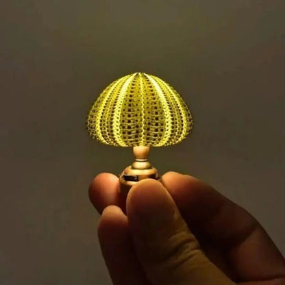 OceanDream Mini Lamp - Serene Gold Glow Inspired by the Sea