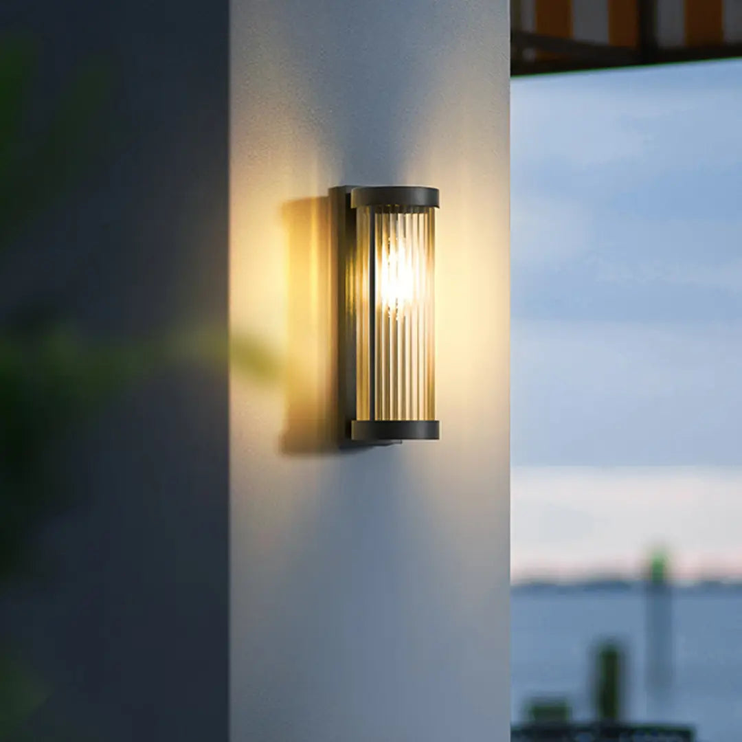 Cylindrical Solar Wall Light - Outdoor Lamp with Waterproof LED Design
