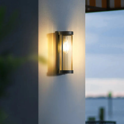 Cylindrical Solar Wall Light - Outdoor Lamp with Waterproof LED Design