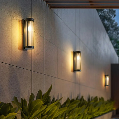 Cylindrical Solar Wall Light - Outdoor Lamp with Waterproof LED Design