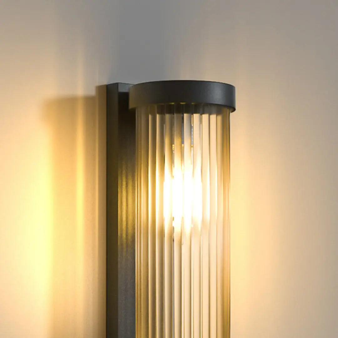 Cylindrical Solar Wall Light - Outdoor Lamp with Waterproof LED Design