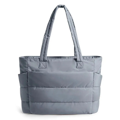 Aurelle – Quilted Travel Tote Bag with Laptop Sleeve & Multi-Compartment Storage