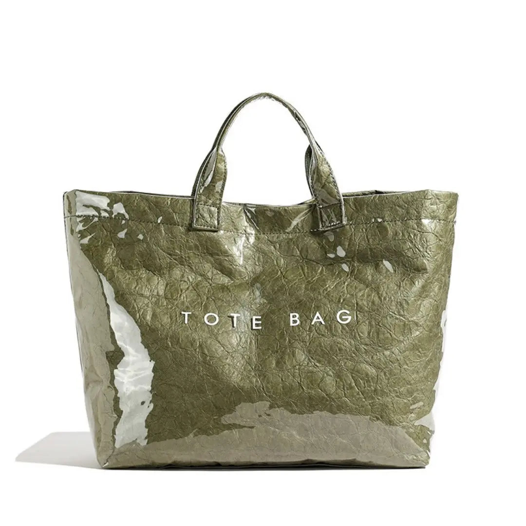 Vyra – Transparent PVC Tote Bag for Women Waterproof Beach Shopper