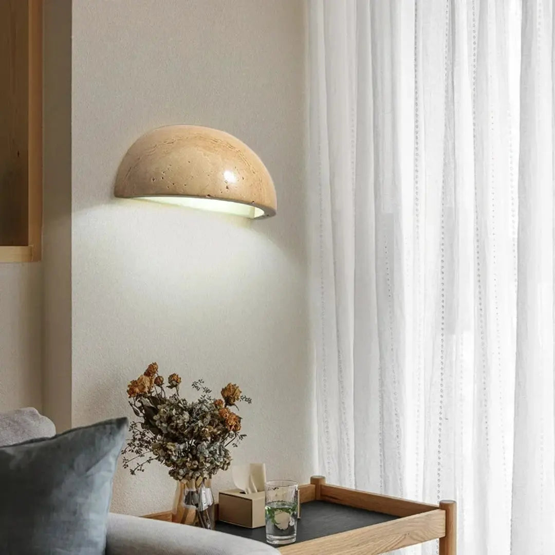 LED Stone Wall Light - Elegant Organic Design