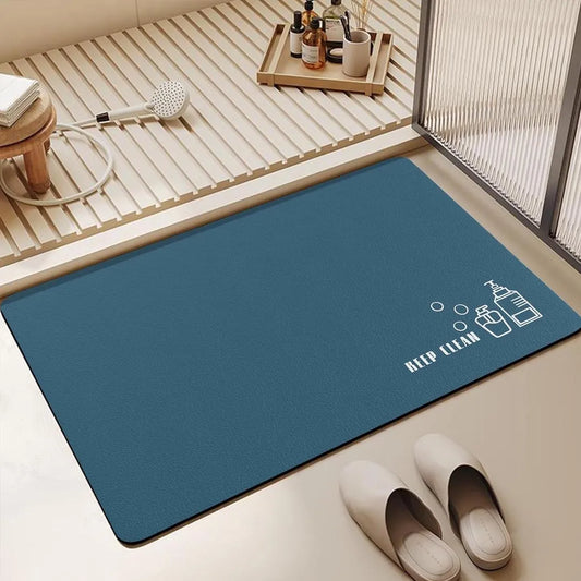 Siliget Bath Mat - Quick Dry, Non Slip and Absorbent Floor Mat