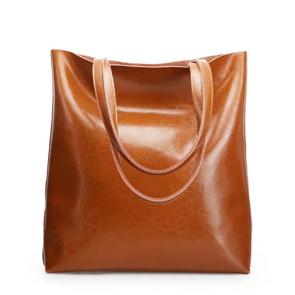 Genuine Leather Tote Bag for Timeless Style and Everyday Functionality