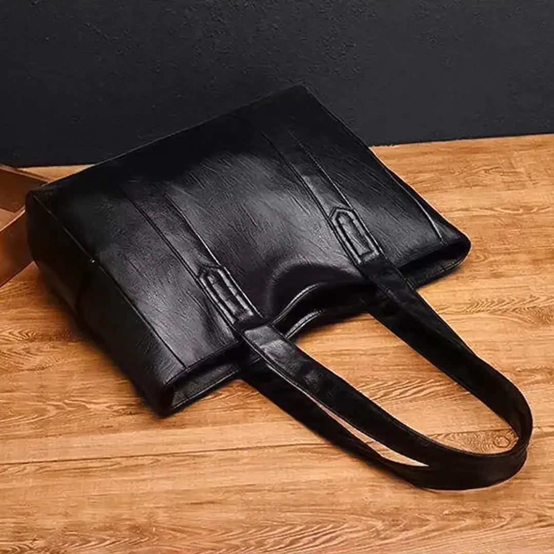 Vegan Leather Tote Bag for Women - Large Capacity Shoulder Bag