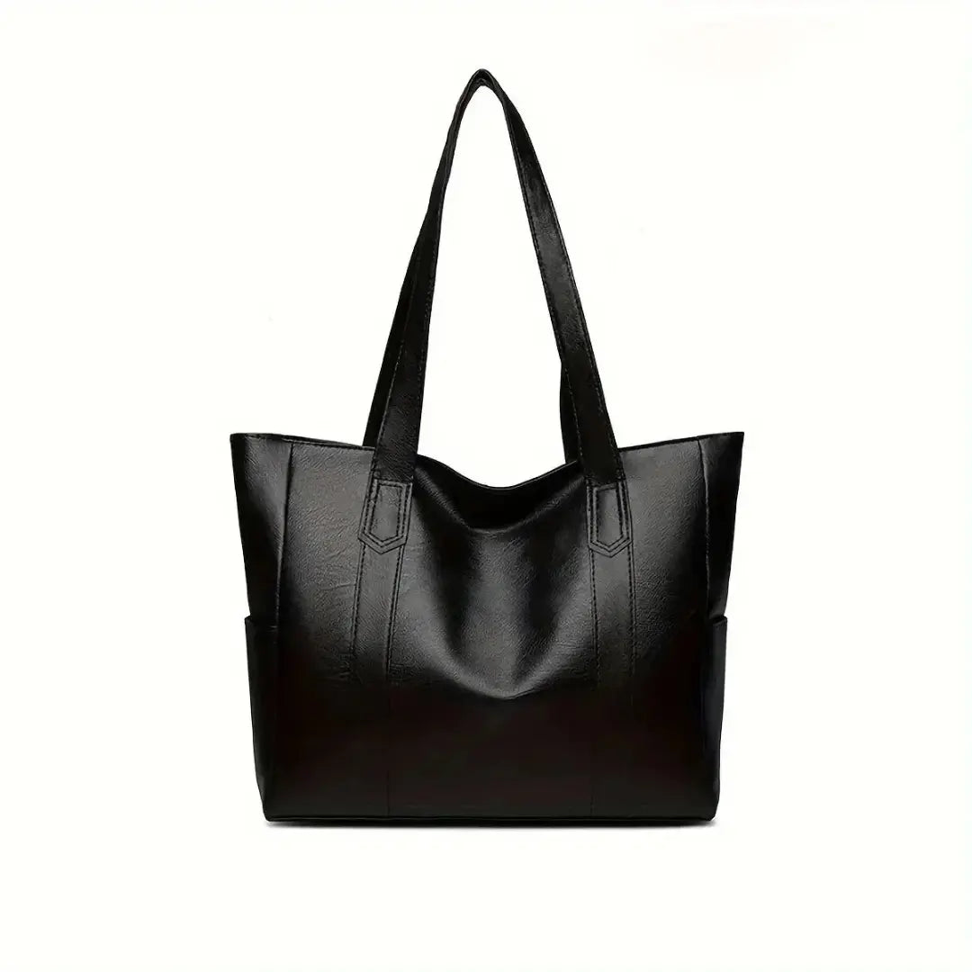 Vegan Leather Tote Bag for Women - Large Capacity Shoulder Bag