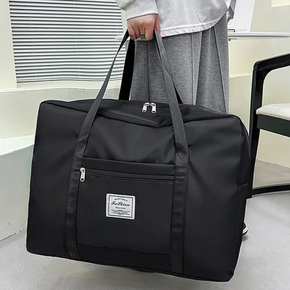 Foldable Travel Tote Bag - Large Capacity Waterproof Luggage Bag
