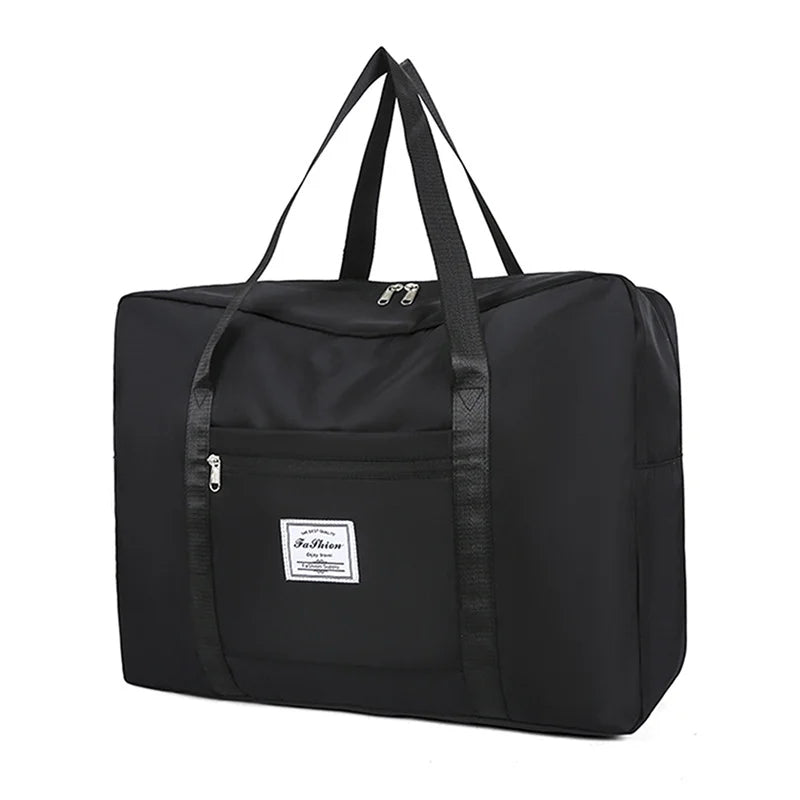 Foldable Travel Tote Bag - Large Capacity Waterproof Luggage Bag