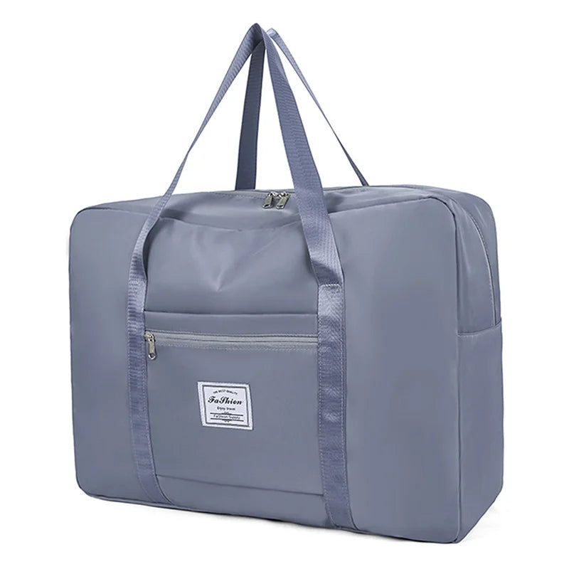 Foldable Travel Tote Bag - Large Capacity Waterproof Luggage Bag