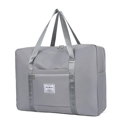 Foldable Travel Tote Bag - Large Capacity Waterproof Luggage Bag